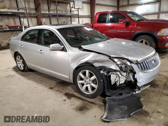 2010 Mercury Milan Premier with VIN 3MEHM0JA3AR620050, listed as a Copart auction lot 55353965 with 70,021 mi miles and Salvage title. Bid and sale history available at DreamBid. Image 4.