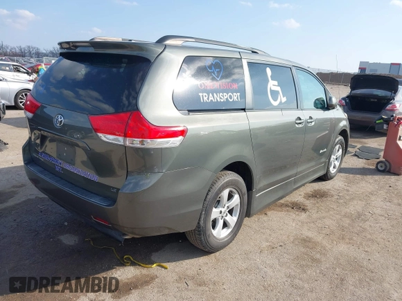 2012 Toyota Sienna LE AAS с VIN 5TDKK3DC4CS223135, выставлен на аукционе IAAI как лот 41523790 с пробегом 301 215 миль миль и . История ставок и продаж доступна на DreamBid. Изображение 4.
