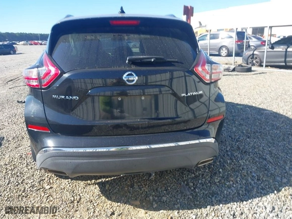 2017 Nissan Murano SV with VIN 5N1AZ2MG5HN194287, listed as a IAAI auction lot 41822225 with 39,450 mi miles. Bid and sale history available at carsss.com. Image 16.