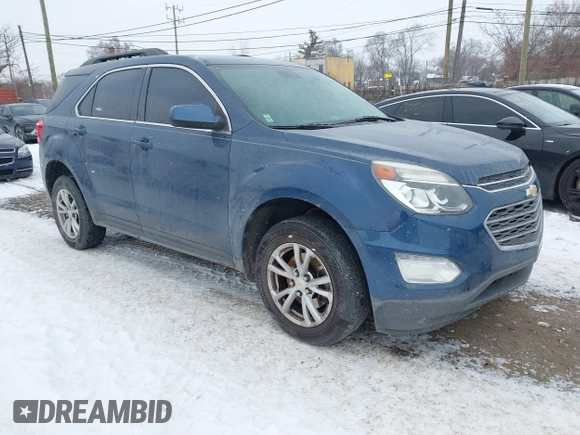 2017 Chevrolet Equinox LT with VIN 2GNALCEK4H6254800, listed as a IAAI auction lot 41281805 with 91,966 mi miles. Bid and sale history available at carsss.com. Image 1.