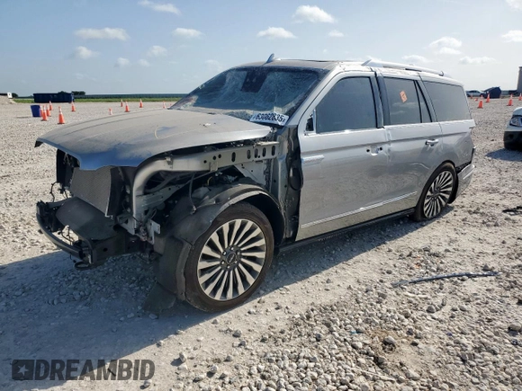 2020 Lincoln Navigator Reserve with VIN 5LMJJ2LT8LEL10853, listed as a Copart auction lot 63062835 with 21,305 mi miles and Salvage title. Bid and sale history available at DreamBid. Image 1.