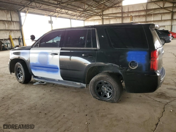2020 Chevrolet Tahoe Commercial with VIN 1GNSKDEC0LR261827, listed as a Copart auction lot 84864374 with 0 mi miles and Salvage Title. Bid and sale history available at carsss.com. Image 2.