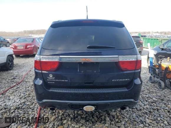 2011 Dodge Durango Citadel with VIN 1D4SE5GT2BC593923, listed as a Copart auction lot 48976765 with 149,476 mi miles and Clean Title. Bid and sale history available at carsss.com. Image 6.