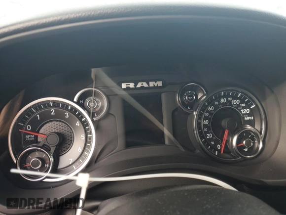 2023 Ram 1500 Tradesman with VIN 1C6RRFCG6PN600616, listed as a Copart auction lot 75331334 with Not provided miles and Salvage title. Bid and sale history available at DreamBid. Image 9.