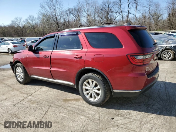 2015 Dodge Durango SXT with VIN 1C4RDJAG0FC114603, listed as a Copart auction lot 52016155 with 88,269 mi miles and Salvage Title. Bid and sale history available at DreamBid. Image 2.