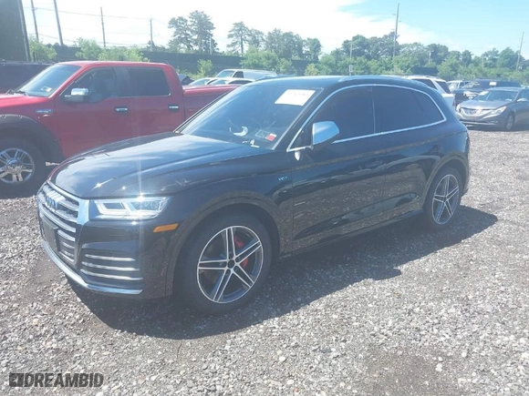 2018 Audi SQ5 Premium Plus with VIN WA1A4AFY0J2236191, listed as a IAAI auction lot 39742989 with 63,816 mi miles. Bid and sale history available at carsss.com. Image 2.