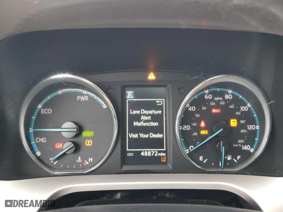 2017 Toyota RAV4 Hybrid XLE with VIN JTMRJREV8HD113986, listed as a Copart auction lot 46292565 with 48,872 mi miles and Salvage Title. Bid and sale history available at carsss.com. Image 9.