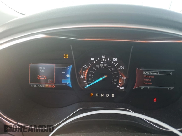 2016 Ford Fusion SE with VIN 3FA6P0H73GR297949, listed as a Copart auction lot 89116755 with 119,574 mi miles and Salvage Title. Bid and sale history available at DreamBid. Image 9.