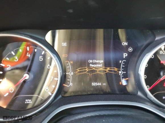 2019 Jeep Compass Limited with VIN 3C4NJCCB8KT670824, listed as a Copart auction lot 46341975 with 52,544 mi miles and Salvage Title. Bid and sale history available at carsss.com. Image 9.