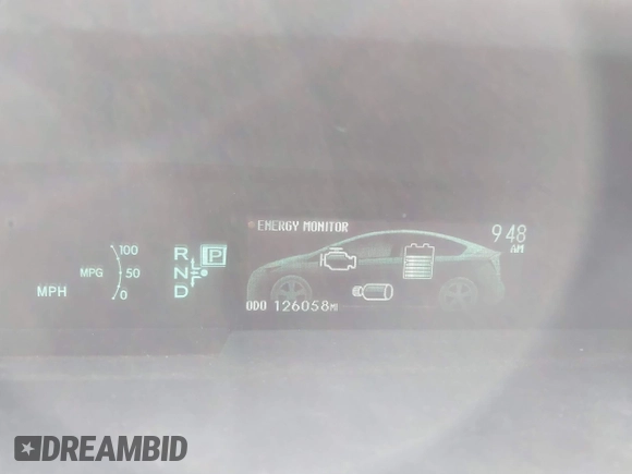 2013 Toyota Prius One with VIN JTDKN3DU9D1682269, listed as a IAAI auction lot 42100973 with 126,058 mi miles. Bid and sale history available at carsss.com. Image 7.