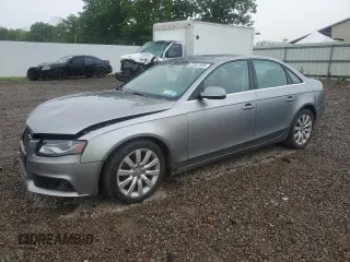 2011 Audi A4 Premium Plus with VIN WAUFFAFL4BN052475, listed as a Copart auction lot 62567555 with 202,874 mi miles and Salvage title. Bid and sale history available at DreamBid. Image 1.