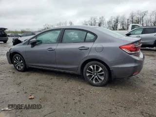 2014 Honda Civic Sedan EX with VIN 19XFB2F86EE211067, listed as a Copart auction lot 52796235 with 117,107 mi miles and Salvage Title. Bid and sale history available at carsss.com. Image 2.