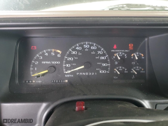 1996 Chevrolet Tahoe with VIN 1GNEK13RXTJ393141, listed as a Copart auction lot 43256455 with 270,108 mi miles and Clean Title. Bid and sale history available at carsss.com. Image 9.