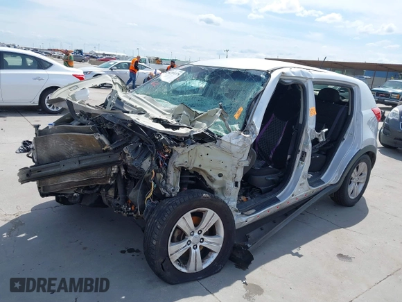 2012 Kia Sportage LX with VIN KNDPB3A23C7256915, listed as a IAAI auction lot 41891378 with 1 mi miles. Bid and sale history available at carsss.com. Image 19.