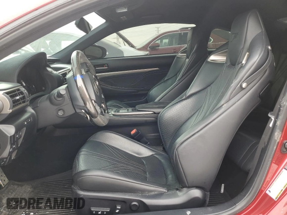2015 Lexus RC F with VIN JTHHP5BC0F5002408, listed as a Copart auction lot 45125525 with 75,601 mi miles and Salvage Title. Bid and sale history available at carsss.com. Image 7.