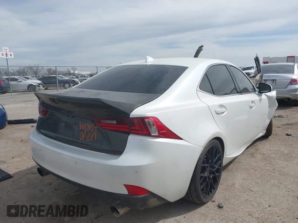 2014 Lexus IS 350 with VIN JTHBE1D26E5000623, listed as a IAAI auction lot 41788402 with 171,059 mi miles. Bid and sale history available at carsss.com. Image 4.