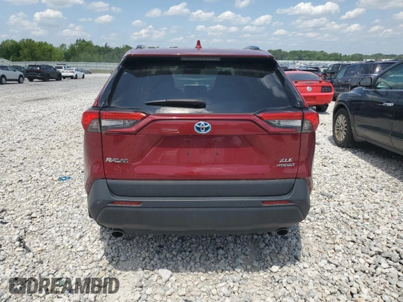 2021 Toyota RAV4 Hybrid LE with VIN 4T3B6RFVXMU021230, listed as a Copart auction lot 61208665 with 46,482 mi miles and Salvage title. Bid and sale history available at DreamBid. Image 6.