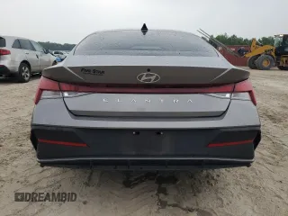 2024 Hyundai Elantra SEL with VIN KMHLM4DG4RU733377, listed as a Copart auction lot 56127855 with 45,608 mi miles and Salvage title. Bid and sale history available at DreamBid. Image 6.