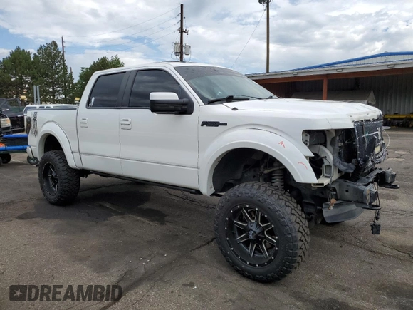 2013 Ford F-150 XL with VIN 1FTFW1ET0DKF55929, listed as a Copart auction lot 60686355 with 181,352 mi miles and Salvage title. Bid and sale history available at DreamBid. Image 4.