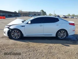 2015 Kia Optima SXL Turbo with VIN 5XXGR4A6XFG412013, listed as a IAAI auction lot 41960226 with 143,745 mi miles and . Bid and sale history available at DreamBid. Image 14.
