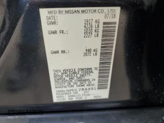 2018 Nissan Altima 2.5 S with VIN 1N4AL3AP6JC284491, listed as a Copart auction lot 53404745 with 172,702 mi miles and Clean Title. Bid and sale history available at carsss.com. Image 12.