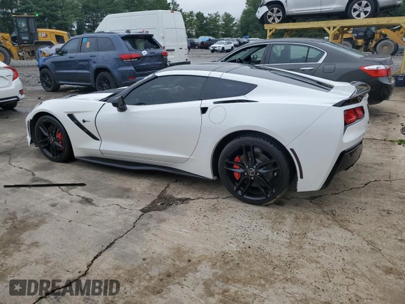 2015 Chevrolet Corvette Z51 2LT with VIN 1G1YK2D74F5118136, listed as a Copart auction lot 66483294 with 47,256 mi miles and Salvage Title. Bid and sale history available at carsss.com. Image 2.