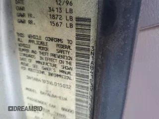 1997 Nissan Sentra XE z VIN 3N1AB41D3VL015032, wystawiony jako Copart lot #47238005 z przebiegiem 266 146 mil mil oraz Szkoda całkowita • Salvage title. Historia ofert i sprzedaży dostępna na DreamBid. Obrazek 12.