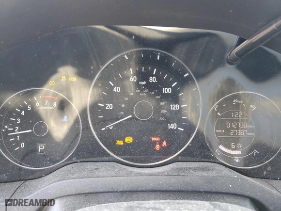 2018 Honda HR-V EX-L Navi with VIN 3CZRU6H74JM724511, listed as a Copart auction lot 49493845 with 12,738 mi miles and Salvage Title. Bid and sale history available at carsss.com. Image 9.