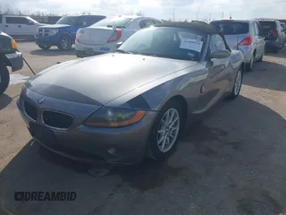 2003 BMW Z4 2.5i with VIN 4USBT33433LS46604, listed as a IAAI auction lot 41499924 with 158,874 mi miles and . Bid and sale history available at DreamBid. Image 2.