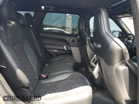 2018 Land Rover Range Rover Sport SVR with VIN SALWZ2SE9JA184718, listed as a Copart auction lot 62116664 with 89,605 mi miles and Salvage Title. Bid and sale history available at carsss.com. Image 11.