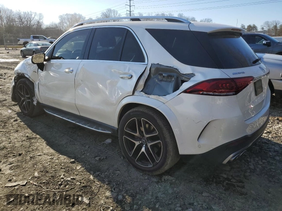2021 Mercedes-Benz GLE 53 AMG with VIN 4JGFB6BE3MA502996, listed as a Copart auction lot 46357925 with Not provided miles and Salvage title. Bid and sale history available at DreamBid. Image 2.