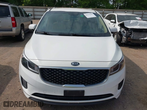 2016 Kia Sedona LX with VIN KNDMB5C11G6204116, listed as a IAAI auction lot 42153230 with 194,553 mi miles. Bid and sale history available at carsss.com. Image 6.