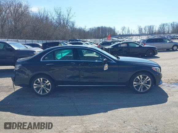 2017 Mercedes-Benz C 300 with VIN 55SWF4KB7HU184461, listed as a IAAI auction lot 41761593 with 55,161 mi miles and . Bid and sale history available at carsss.com. Image 13.