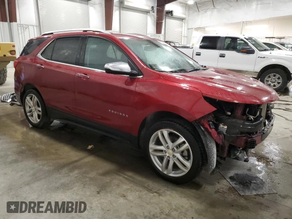 2019 Chevrolet Equinox Premier with VIN 2GNAXYEX7K6260739, listed as a Copart auction lot 87588135 with 127,169 mi miles and Salvage Title. Bid and sale history available at carsss.com. Image 4.