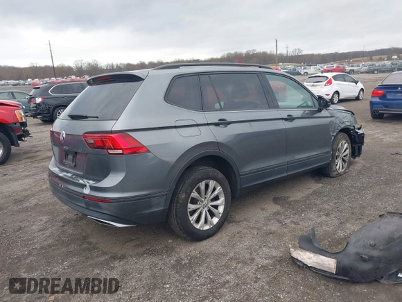 2019 Volkswagen Tiguan S with VIN 3VV0B7AX1KM046808, listed as a IAAI auction lot 41911225 with 62,972 mi miles and . Bid and sale history available at DreamBid. Image 4.