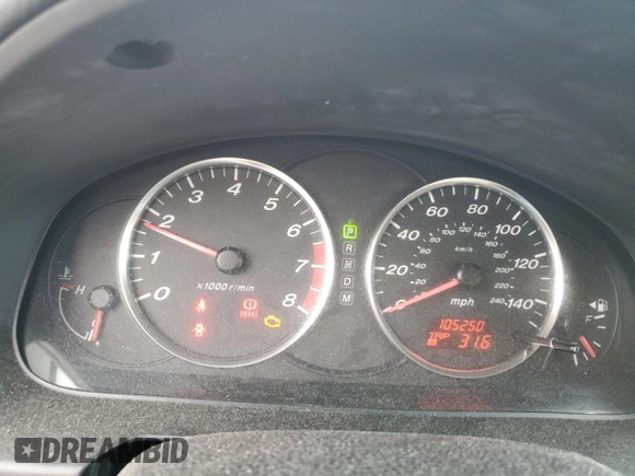 2007 Mazda 6 i Touring with VIN 1YVHP80C375M48554, listed as a Copart auction lot 61789634 with 105,250 mi miles and Clean Title. Bid and sale history available at DreamBid. Image 9.