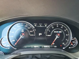 2020 BMW X3 M Competition with VIN 5YMTS0C0XL9B25357, listed as a Copart auction lot 62600425 with 48,810 mi miles and Salvage title. Bid and sale history available at DreamBid. Image 9.