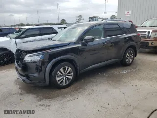 2024 Nissan Pathfinder SL with VIN 5N1DR3CA8RC238442, listed as a Copart auction lot 84751664 with 22,384 mi miles and Salvage Title. Bid and sale history available at carsss.com. Image 1.