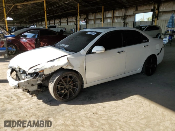 2005 Acura TSX with VIN JH4CL96835C000472, listed as a Copart auction lot 73704164 with 188,101 mi miles and Salvage title. Bid and sale history available at DreamBid. Image 1.