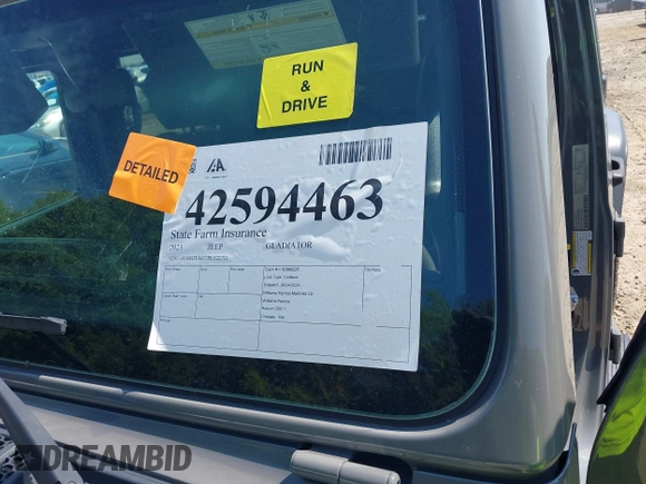 2023 Jeep Gladiator Sport S с VIN 1C6HJTAG7PL522721, выставлен на аукционе IAAI как лот 42594463 с пробегом 64 702 миль миль и . История ставок и продаж доступна на DreamBid. Изображение 17.