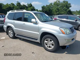 2007 Lexus GX 470 with VIN JTJBT20X770134603, listed as a IAAI auction lot 42833012 with 204,298 mi miles and . Bid and sale history available at DreamBid. Image 1.