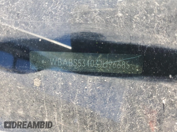 2003 BMW 3 Series 330Ci with VIN WBABS53403JU96685, listed as a Copart auction lot 73289534 with 0 mi miles and Salvage Title. Bid and sale history available at carsss.com. Image 13.
