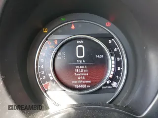 2015 FIAT 500 Turbo with VIN 3C3CFFHH3FT507502, listed as a Copart auction lot 69024104 with 184,468 mi miles and Salvage Title. Bid and sale history available at carsss.com. Image 9.