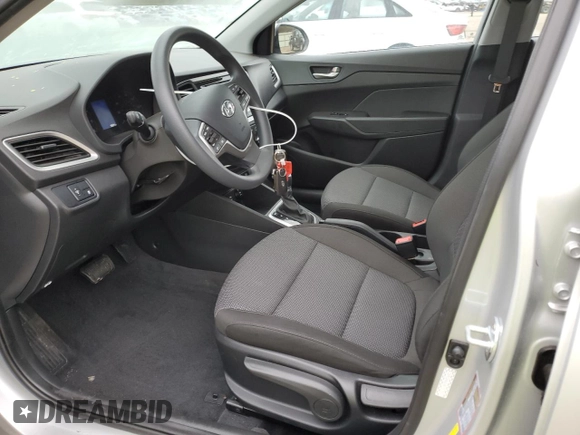 2022 Hyundai Accent SEL with VIN 3KPC24A61NE157357, listed as a Copart auction lot 72970402 with 9,604 mi miles. Bid and sale history available at carsss.com. Image 7.