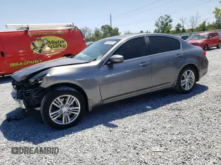 2012 Infiniti G25 Journey with VIN JN1DV6AP7CM810145, listed as a Copart auction lot 53663485 with 132,043 mi miles and Salvage Title. Bid and sale history available at carsss.com. Image 1.