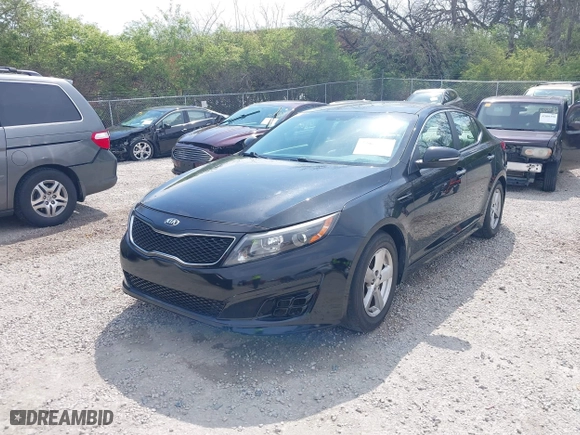 2014 Kia Optima LX with VIN 5XXGM4A72EG343520, listed as a IAAI auction lot 42050562 with 126,270 mi miles. Bid and sale history available at carsss.com. Image 2.