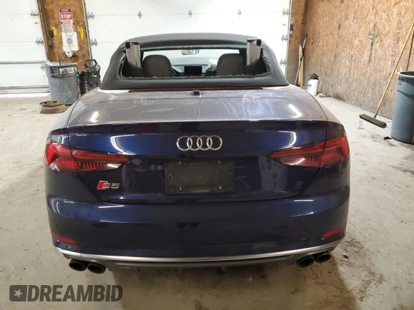 2018 Audi S5 Prestige z VIN WAU24GF58JN005912, wystawiony jako Copart lot #78801814 z przebiegiem Nie podano mil oraz Szkoda całkowita • Salvage title. Historia ofert i sprzedaży dostępna na DreamBid. Obrazek 6.