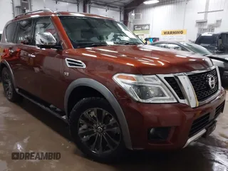 2017 Nissan Armada SV with VIN JN8AY2NC3H9502234, listed as a IAAI auction lot 41579070 with 92,439 mi miles and . Bid and sale history available at DreamBid. Image 1.