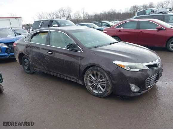 2014 Toyota Avalon Limited with VIN 4T1BK1EB4EU124593, listed as a IAAI auction lot 41064543 with 267,959 mi miles. Bid and sale history available at carsss.com. Image 1.