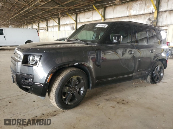 2024 Land Rover Defender X-Dynamic SE with VIN SALE27EU9R2318312, listed as a Copart auction lot 43183815 with 10,038 mi miles and Salvage title. Bid and sale history available at DreamBid. Image 1.